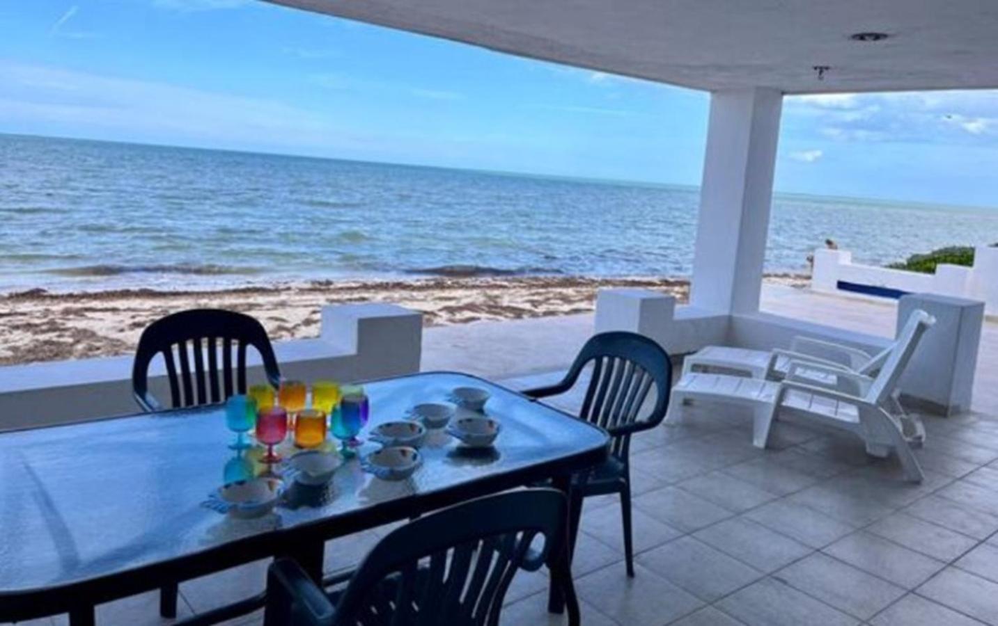 Don Lalo, Family Villa With Sandy Beach At Your Feet. Progreso  Exteriör bild