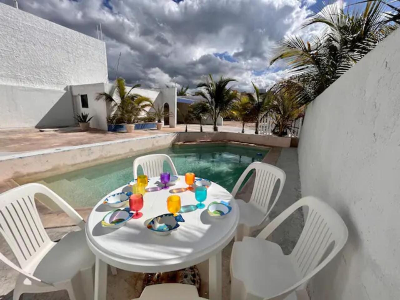 Don Lalo, Family Villa With Sandy Beach At Your Feet. Progreso  Exteriör bild